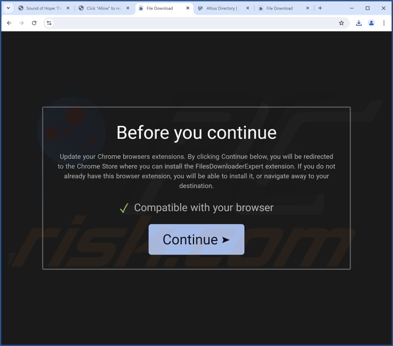 Sito web utilizzato per promuovere il dirottatore del browser My Cool Tab