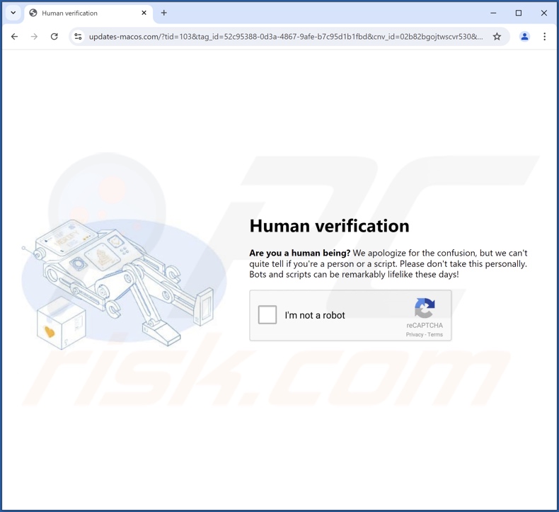 updates-macos[.]com pop-up reindirizzamenti