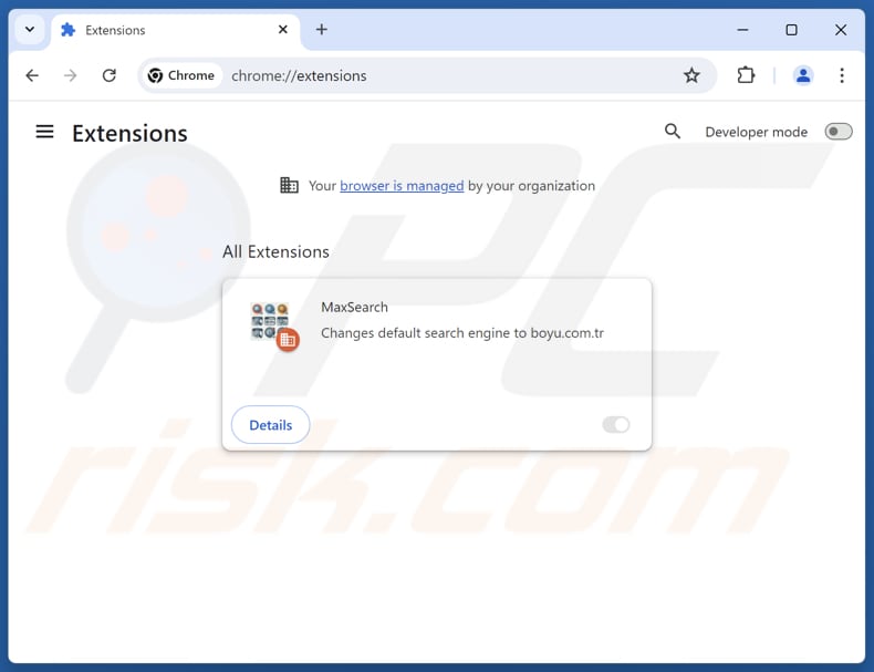 Rimozione delle estensioni di Google Chrome correlate a findflarex.com