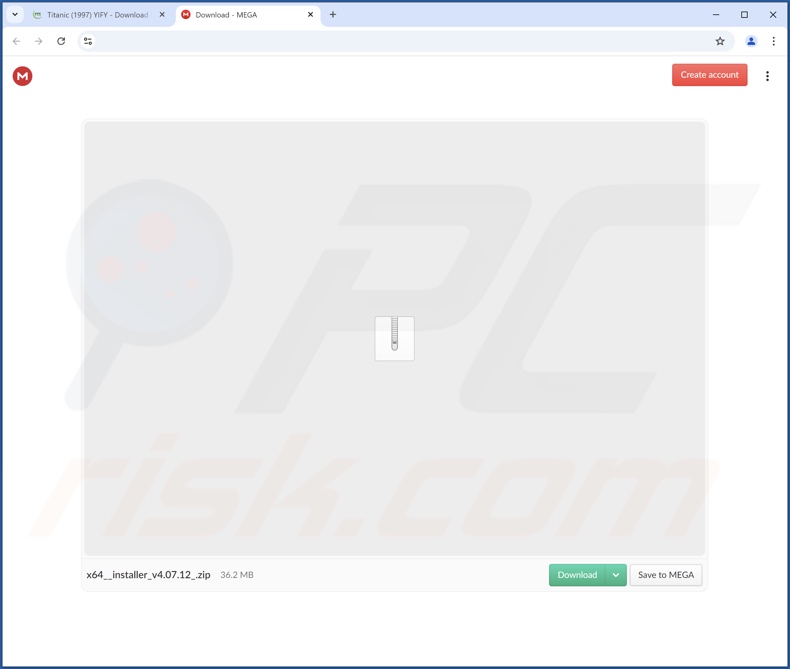 Sito web ingannevole utilizzato per promuovere RairApp PUA
