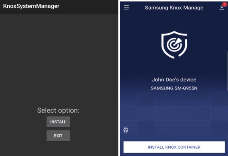 BoneSpy malware mascherato da Samsung Knox Manage