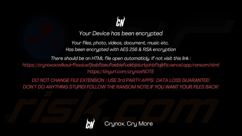 Crynox ransomware Carta da parati