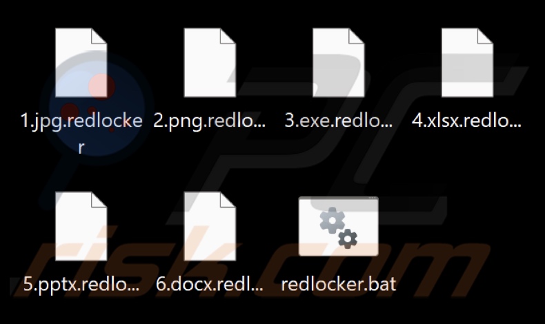 File crittografati dal ransomware RedLocker (estensione .redlocker)