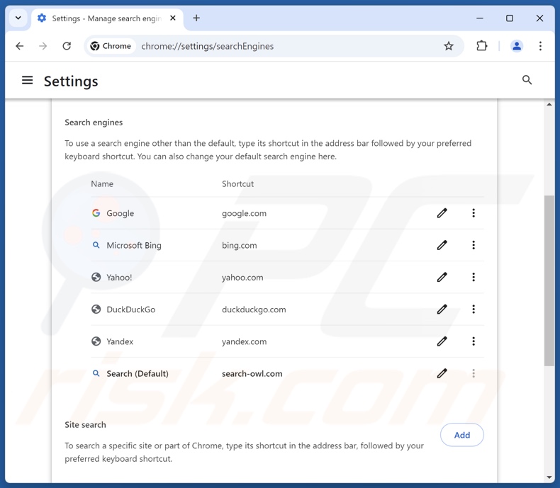 Rimozione di search-2go.com dal motore di ricerca predefinito di Google Chrome