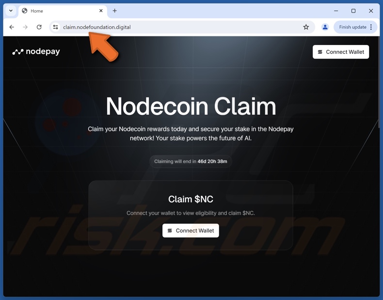 Nodecoin Claim truffa