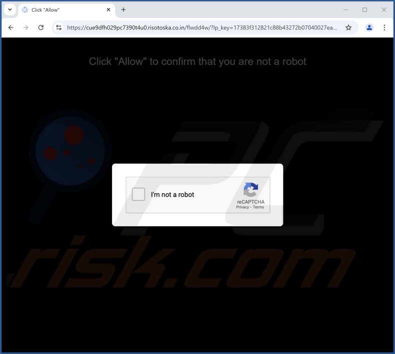 risotoska.co[.]in pop-up reindirizzamenti