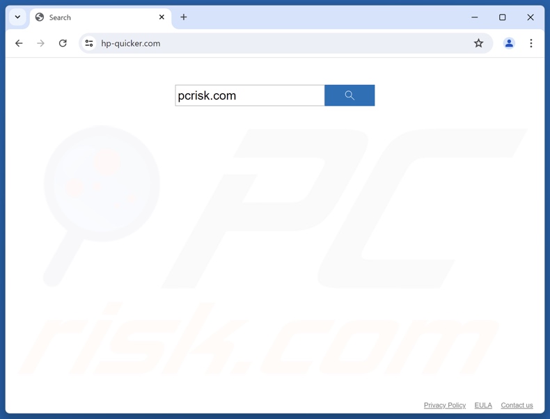 hp-quicker.com falso motore di ricerca
