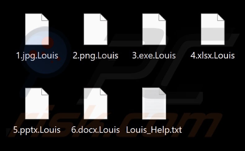 File criptati dal ransomware Louis (estensione .Louis)