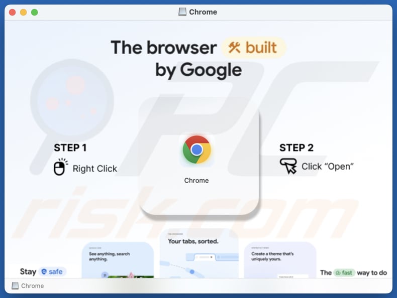 Odyssey stealer falso installatore di chrome usato per l'iniezione