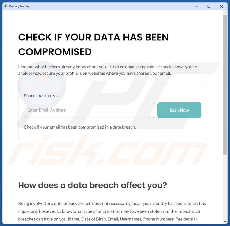 PrivacyKeeper applicazione potenzialmente indesiderata