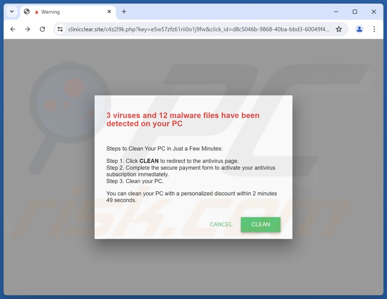 Viruses And Malware Files Have Been Detected truffa