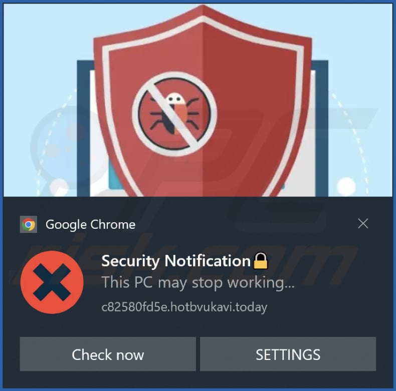 Viruses And Malware Files Have Been Detected POP-UP Notifica di promozione della truffa