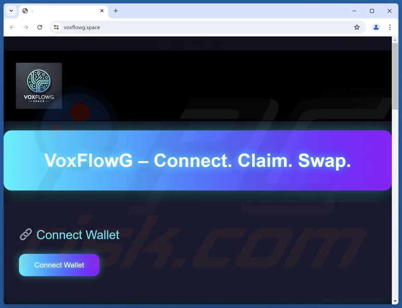 VoxFlowG USDT Airdrop email spam promosse sito truffa