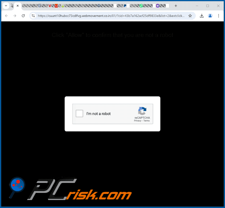 webmovement.co[.]in aspetto del sito web (GIF)