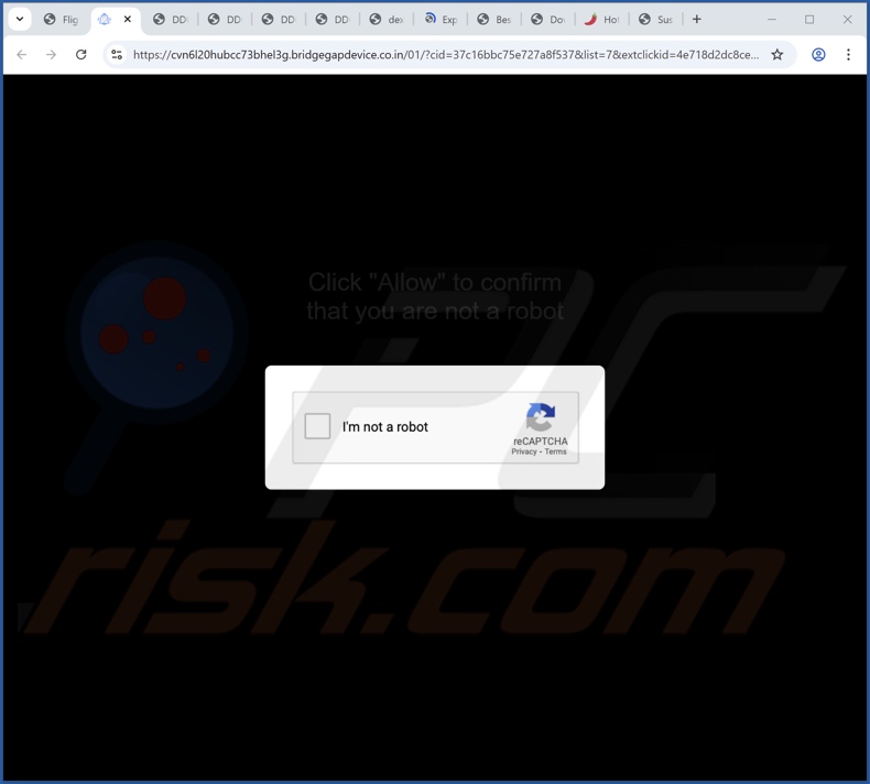 bridgegapdevice.co[.]in pop-up reindirizzamenti