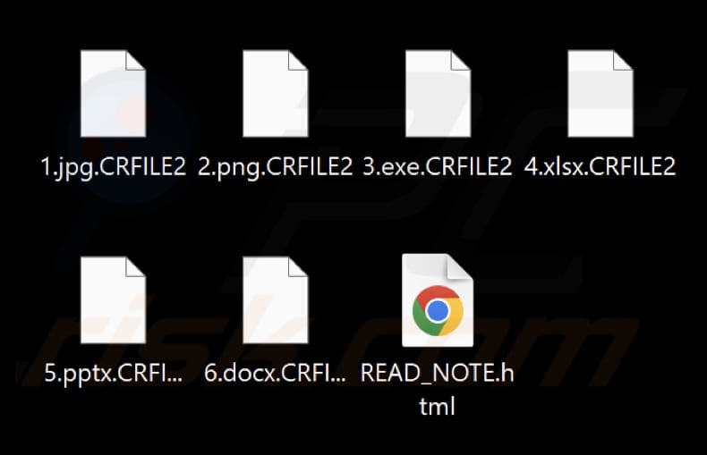 File crittografati dal ransomware CRFILE (estensione .CRFILE2)