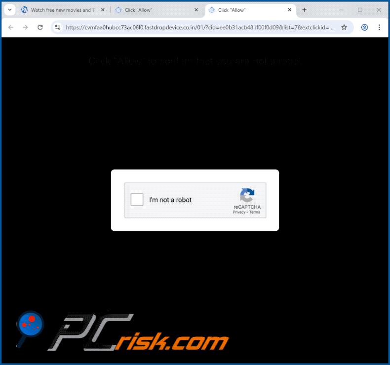 fastdropdevice.co[.]in aspetto del sito web (GIF)