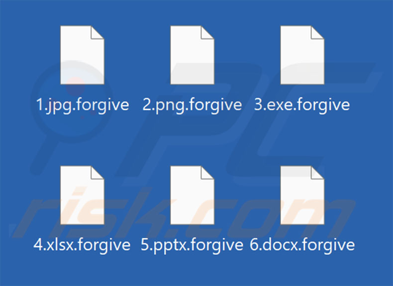 File crittografati dal ransomware Forgive (estensione .forgive)