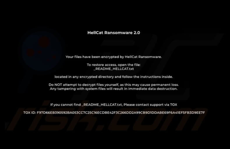 HellCat ransomware Carta da parati
