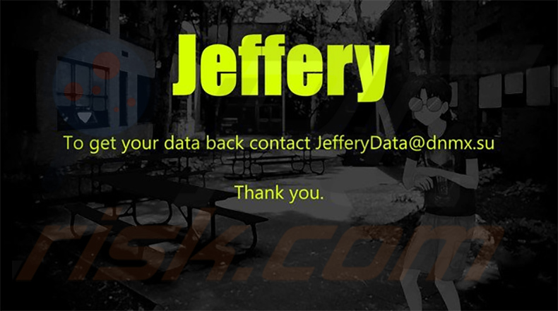 Jeffery ransomware Carta da parati