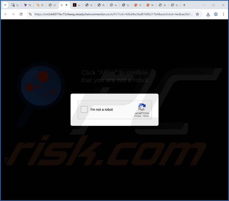 steadychainconnection.co[.]in reindirizzamenti pop-up