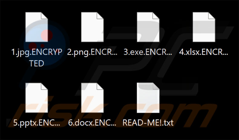 File crittografati dal ransomware AnarchyRansom (estensione .ENCRYPTED)