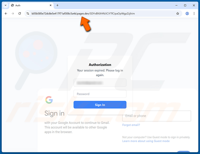 Phishing site promoted via Binance - Urgent Security Alert email truffa (2025-05-06)