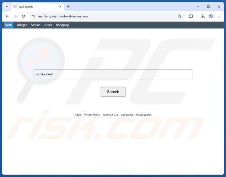 Browser hijacker keyguard-websecure.com