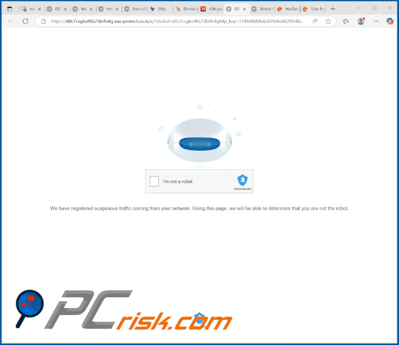 vso-protect.co[.]in website aspetto (GIF)