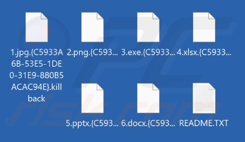 File crittografati dal ransomware KillBack (estensione .killback)