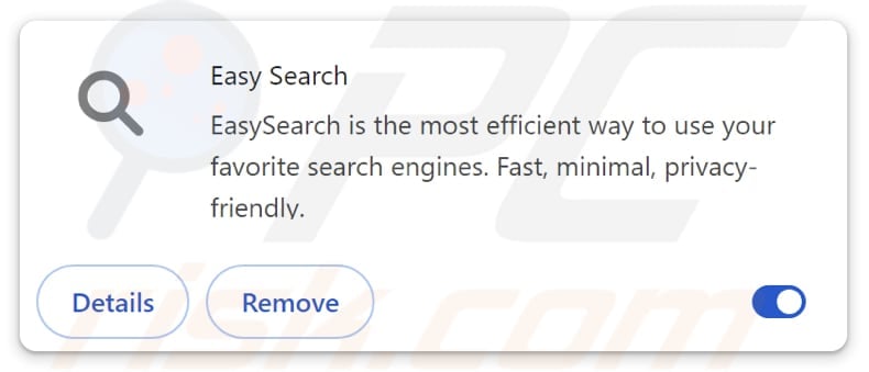 easy-search.pro dirottatore del browser
