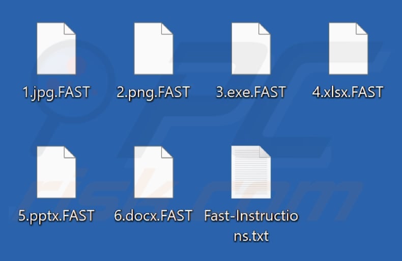 File crittografati dal ransomware FastLock (estensione .FAST)