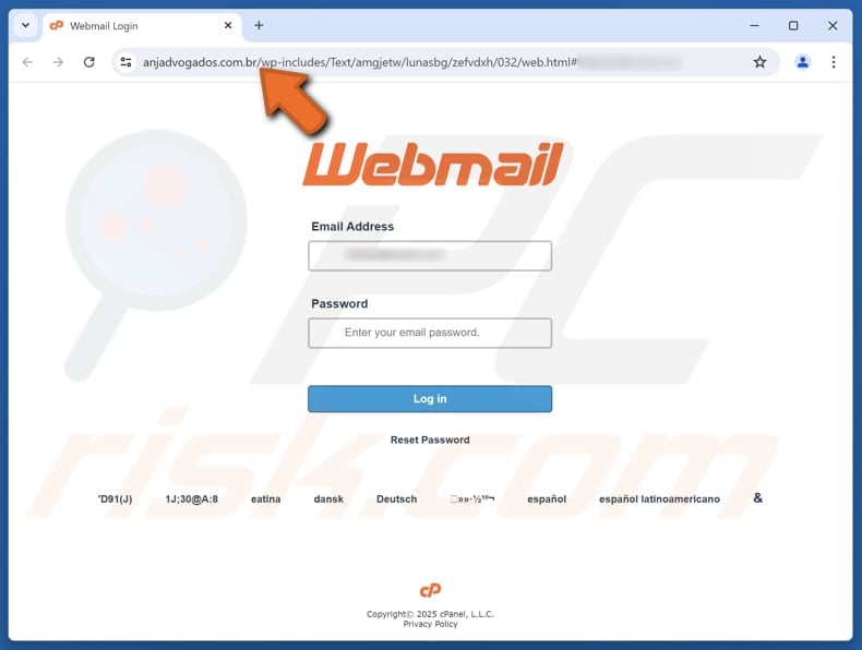 Final Notice - Complete Verification Truffa via e-mail sito web falso (anjadvogados.com.br)