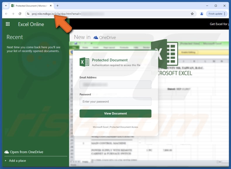 LinkedIn Invitation Sito di phishing per truffe via e-mail