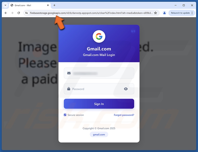 Routine Account Check e-mail truffaldina che promuoveva un sito di phishing