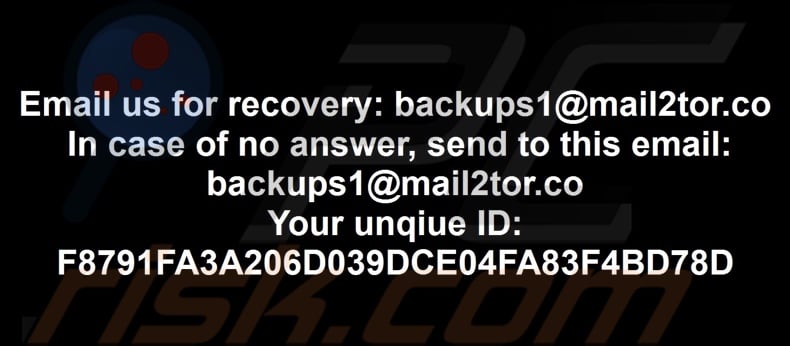 Bactor ransomware carta da parati