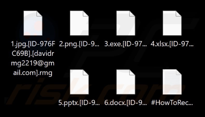 File crittografati dal ransomware Lord (estensione .rmg)