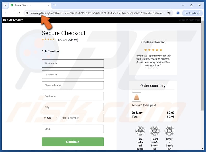 Spotify Membership Has Expired Pagina di phishing per truffe via e-mail