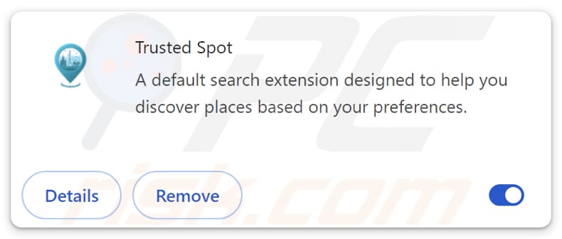 trustedspotsearch.com browser hijacker