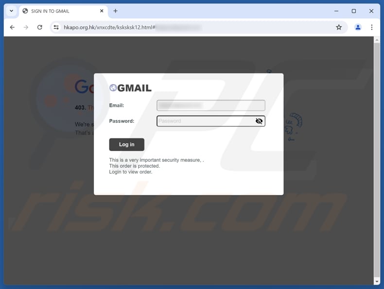 FedEx - Pending Package Delivery Sito falso di truffa via e-mail