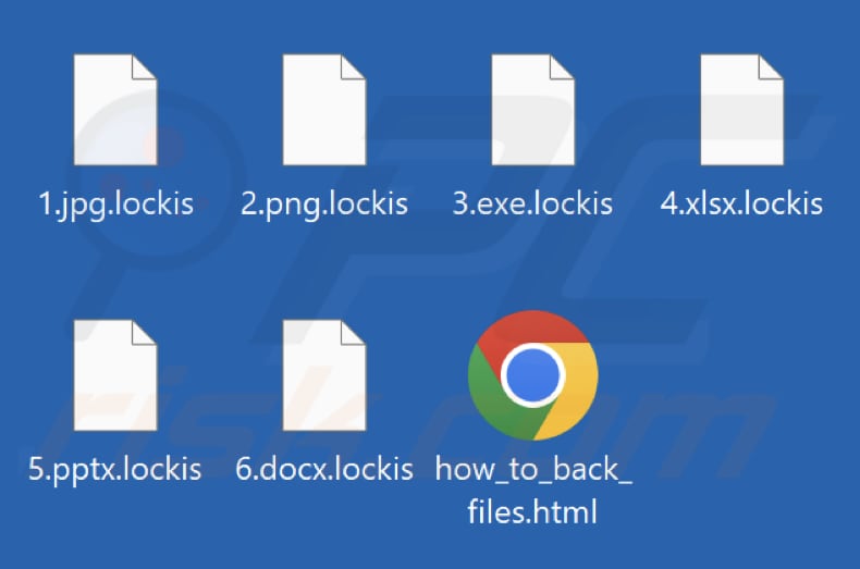 File crittografati dal ransomware Lockis (estensione .lockis)