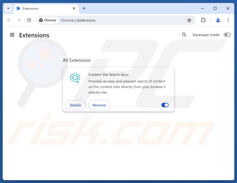 Rimozione delle estensioni di Google Chrome correlate a search.searchsafe.tech