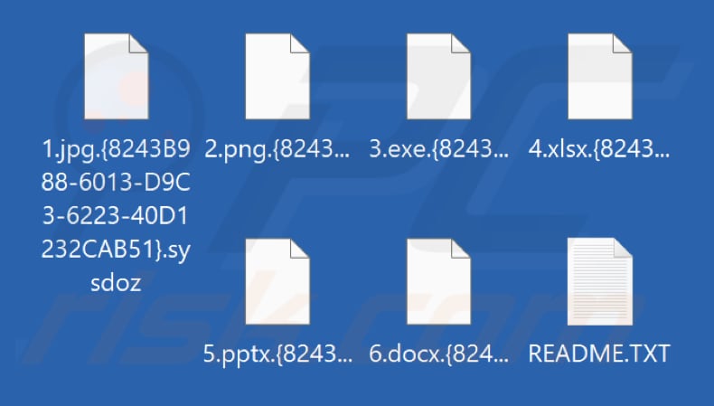File crittografati dal ransomware Sysdoz (estensione .sysdoz)