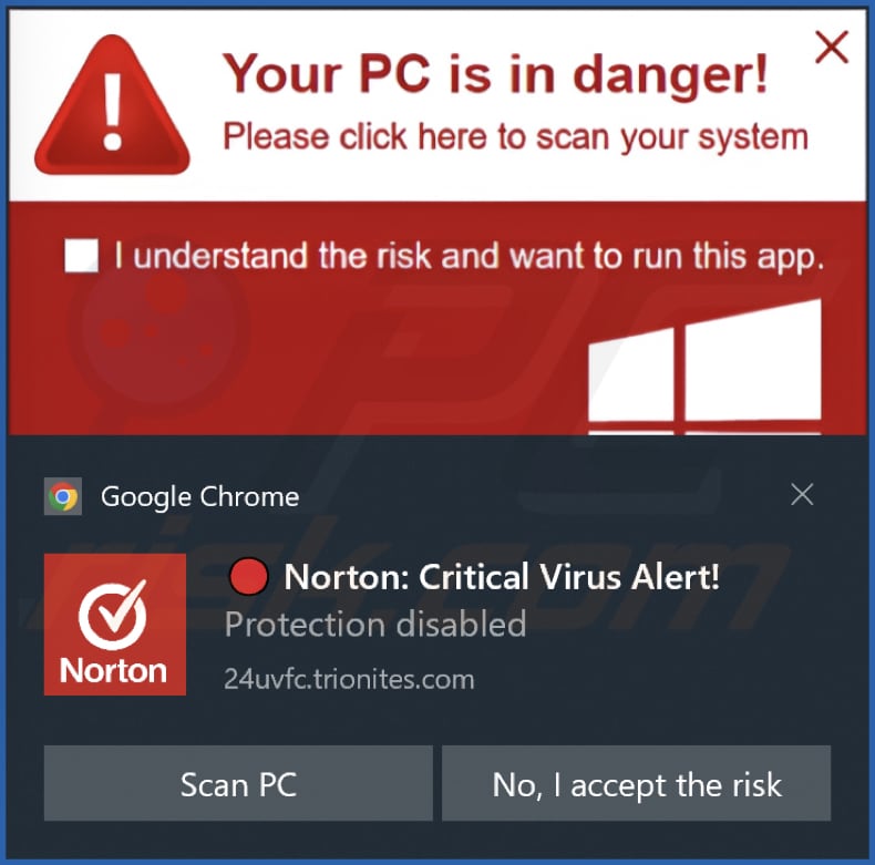 trionites[.]com notifica