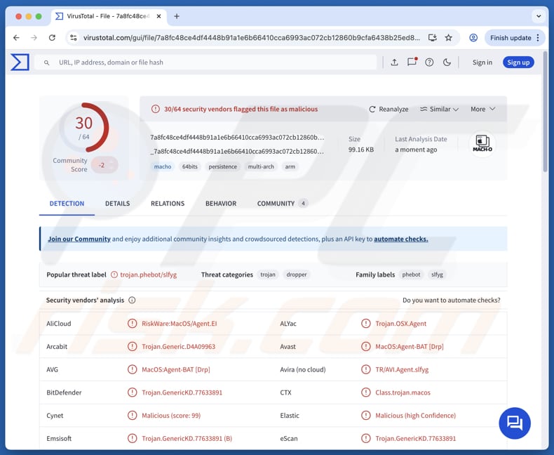 Phexia programma per il furto di informazioni