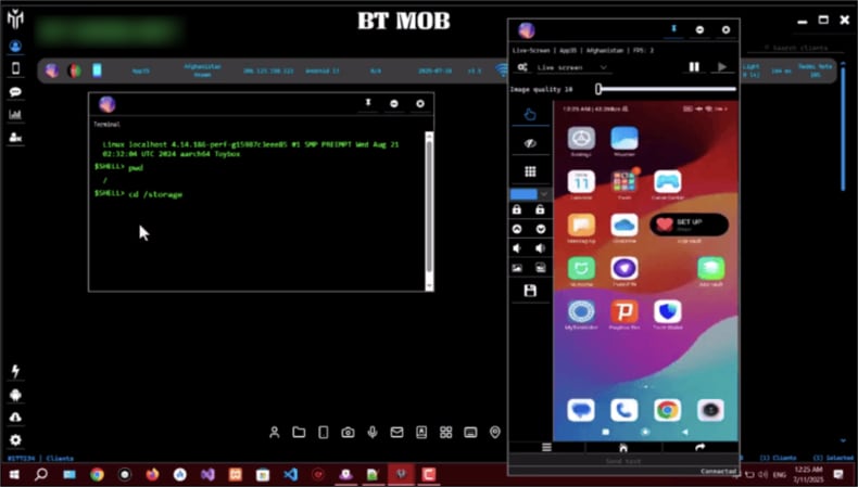 Pannello di amministrazione del malware BeatBanker