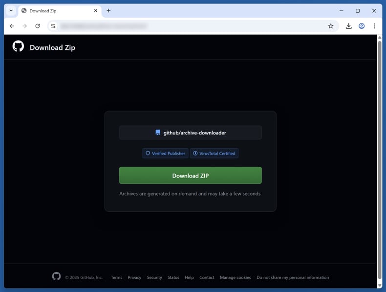 BoryptGrab Stealer: pagina di download fasulla su GitHub che distribuisce il malware (fonte: trendmicro.com)