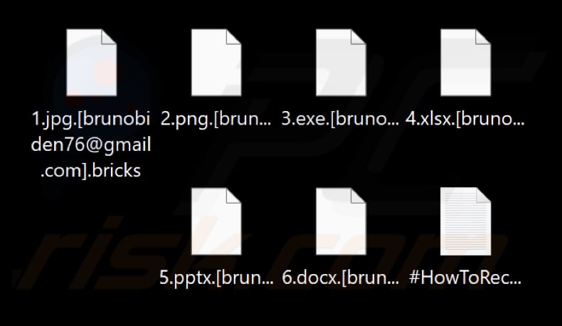 File crittografati dal ransomware Bricks (estensione .bricks)