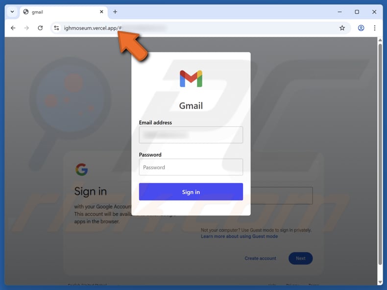 Pending Configuration Verification Truffa via e-mail sito web falso